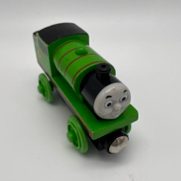 Thomas the Train & Friends PERCY Wooden Railway Tank Engine #6 Green Engine 2003 - Picture 1 of 8